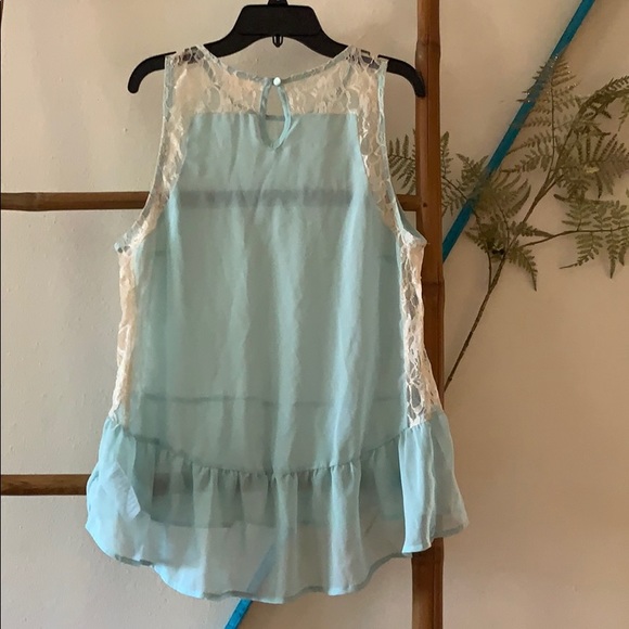 Pins and Needles Mint Green Lace Blouse - SOLD - Picture 4 of 7